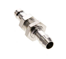 Laiton nickelé Coupleur d'air DN 5 Bouchon 9 mm Colonne de tuyau Bulkhead