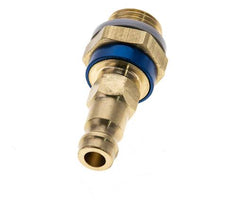 Coupleur d'air en laiton DN 5 à code bleu Bouchon G 1/4 pouce mâle