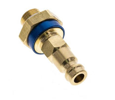 Raccord d'air en laiton DN 5 codé bleu Bouchon G 1/8 pouce mâle