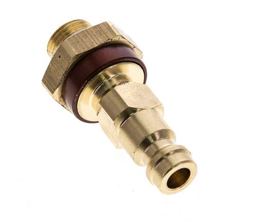 Raccord d'air en laiton DN 5 à code brun Bouchon G 1/8 pouce mâle