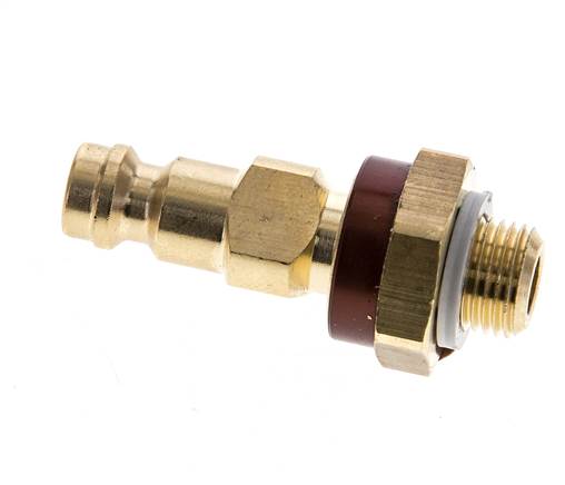 Raccord d'air en laiton DN 5 à code brun Bouchon G 1/8 pouce mâle