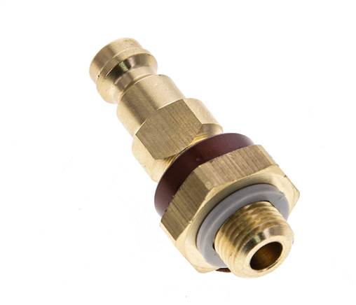 Raccord d'air en laiton DN 5 à code brun Bouchon G 1/8 pouce mâle