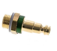 Coupleur d'air en laiton DN 5 à code vert Bouchon G 1/4 pouce mâle