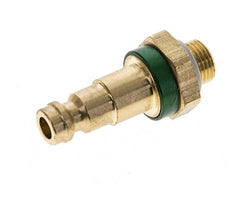 Coupleur d'air en laiton DN 5 à code vert Bouchon G 1/8 pouce mâle