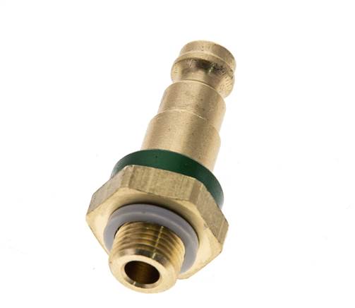 Coupleur d'air en laiton DN 5 à code vert Bouchon G 1/8 pouce mâle