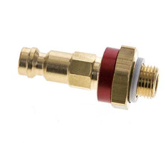 Coupleur d'air en laiton DN 5 codé rouge Bouchon G 1/8 pouce mâle