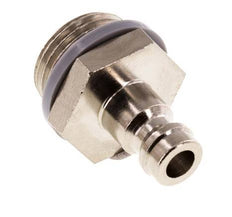 Nickel-plated Brass DN 5 Air Coupling Plug G 3/8 inch Male [2 Pieces]