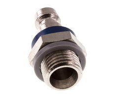 Laiton nickelé DN 5 Bouchon de raccord d'air bleu G 1/4 pouce mâle