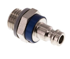 Laiton nickelé DN 5 Bouchon de raccord d'air bleu G 1/4 pouce mâle