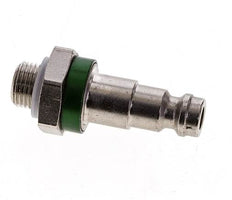 Laiton nickelé Bouchon de raccord d'air DN 5 codé vert G 1/8 pouce mâle