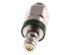 Laiton nickelé DN 5 Bouchon de raccord d'air vert G 1/8 pouce mâle à double obturation