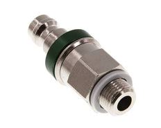 Laiton nickelé DN 5 Bouchon de raccord d'air vert G 1/8 pouce mâle à double obturation