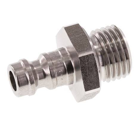 Stainless steel DN 5 Air Coupling Plug G 1/4 inch Male