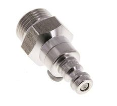 Bouchon de raccord d'air DN 5 en acier inoxydable G 3/8 pouce mâle à double obturation