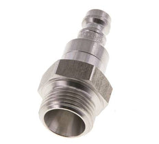Bouchon de raccord d'air DN 5 en acier inoxydable G 3/8 pouce mâle à double obturation