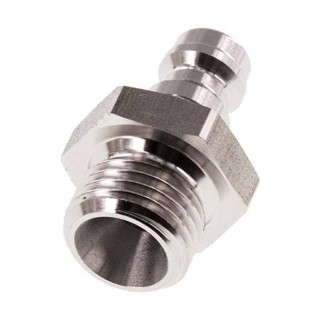 Acier inoxydable 316L DN 5 Air Coupling Plug G 1/4 inch Male