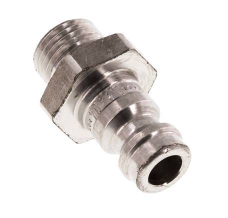 Acier inoxydable 316L DN 5 Air Coupling Plug G 1/8 inch Male