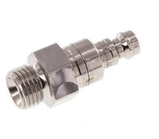 Acier inoxydable 306L DN 5 Air Coupling Plug G 1/4 inch Male Double Shut-Off