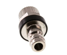 Laiton nickelé DN 5 Noir Bouchon de raccord d'air 4x6 mm Écrou-raccord