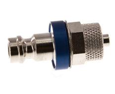 Laiton nickelé DN 5 Bleu Bouchon de raccord d'air 4x6 mm Écrou-raccord
