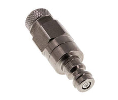 Acier inoxydable DN 5 Air Coupling Plug 4x6 mm Union Nut Double Shut-Off