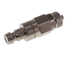 Acier inoxydable DN 5 Air Coupling Plug 4x6 mm Union Nut Double Shut-Off