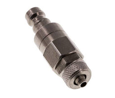 Acier inoxydable DN 5 Air Coupling Plug 4x6 mm Union Nut Double Shut-Off