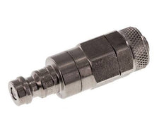 Acier inoxydable DN 5 Air Coupling Plug 6x8 mm Union Nut Double Shut-Off