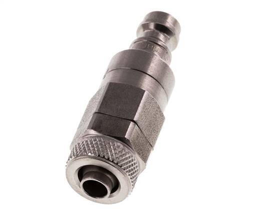 Acier inoxydable DN 5 Air Coupling Plug 6x8 mm Union Nut Double Shut-Off