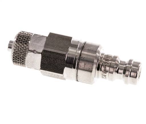 Acier inoxydable 316L DN 5 Air Coupling Plug 4x6 mm Union Nut Double Shut-Off