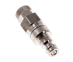 Acier inoxydable 316L DN 5 Air Coupling Plug 4x6 mm Union Nut Double Shut-Off