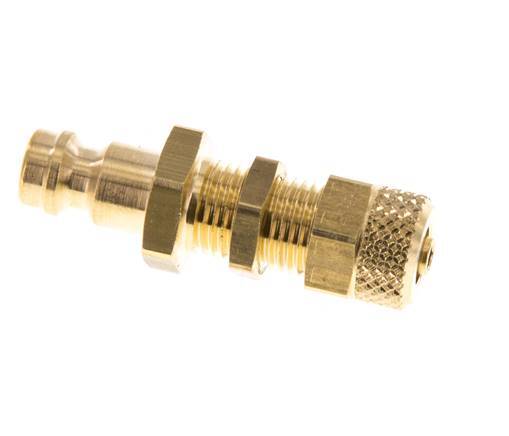 Laiton DN 5 Coupleur d'air Bouchon 4x6 mm Écrou union Bulkhead