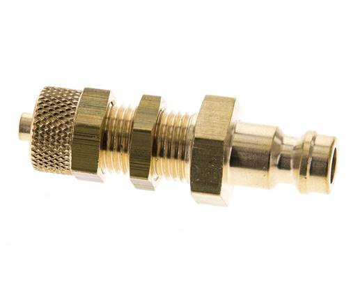 Laiton DN 5 Coupleur d'air Bouchon 4x6 mm Écrou union Bulkhead