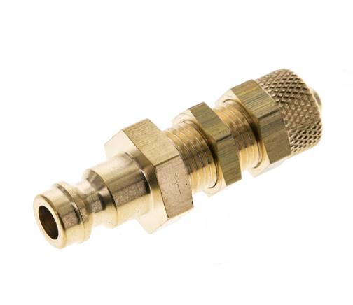Laiton DN 5 Coupleur d'air Bouchon 4x6 mm Écrou union Bulkhead