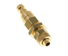 Laiton DN 5 Air Coupling Plug 6x8 mm Union Nut Bulkhead Double Shut-Off