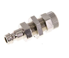 Laiton nickelé Coupleur pneumatique DN 5 Bouchon Écrou-raccord 6x8 mm Bulkhead