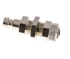 Laiton nickelé Coupleur pneumatique DN 5 Bouchon Écrou-raccord 6x8 mm Bulkhead