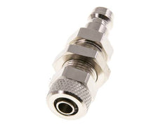 Laiton nickelé Coupleur pneumatique DN 5 Bouchon Écrou-raccord 6x8 mm Bulkhead