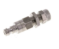 Stainless steel DN 5 Air Coupling Plug 6x8 mm Union Nut Bulkhead Double Shut-Off