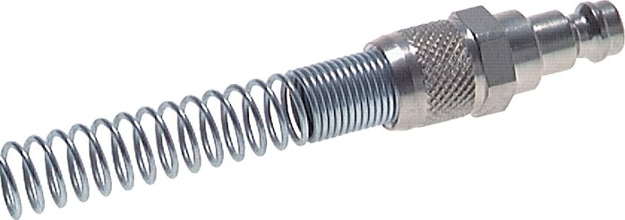 Laiton DN 5 Air Coupling Plug 4x6 mm Union Nut Bend-Protect Rotatable