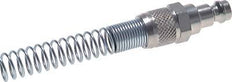 Laiton nickelé DN 5 Air Coupling Plug 4x6 mm Union Nut Bend-Protect Rotatable