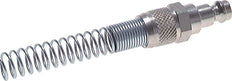 Nickel-plated Brass DN 5 Air Coupling Plug 4x6 mm Union Nut Bend-Protect [2 Pieces]