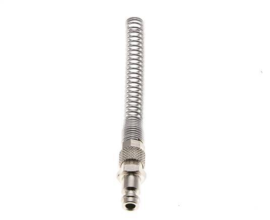 Nickel-plated Brass DN 5 Air Coupling Plug 4x6 mm Union Nut Bend-Protect [2 Pieces]