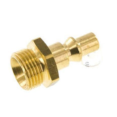 Brass DN 5.5 (Orion) Air Coupling Plug G 3/8 inch Male [5 Pieces]