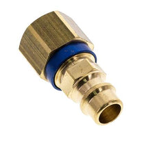 Raccord d'air en laiton DN 7.2 (Euro) à code bleu Bouchon G 1/4 pouce femelle