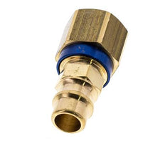 Raccord d'air en laiton DN 7.2 (Euro) à code bleu Bouchon G 1/4 pouce femelle