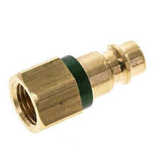 Laiton DN 7.2 (Euro) Bouchon de raccord d'air codé vert G 1/4 pouce femelle