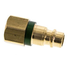 Laiton DN 7.2 (Euro) Bouchon de raccord d'air codé vert G 1/4 pouce femelle