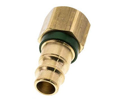 Laiton DN 7.2 (Euro) Bouchon de raccord d'air codé vert G 1/4 pouce femelle