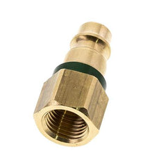 Laiton DN 7.2 (Euro) Bouchon de raccord d'air codé vert G 1/4 pouce femelle